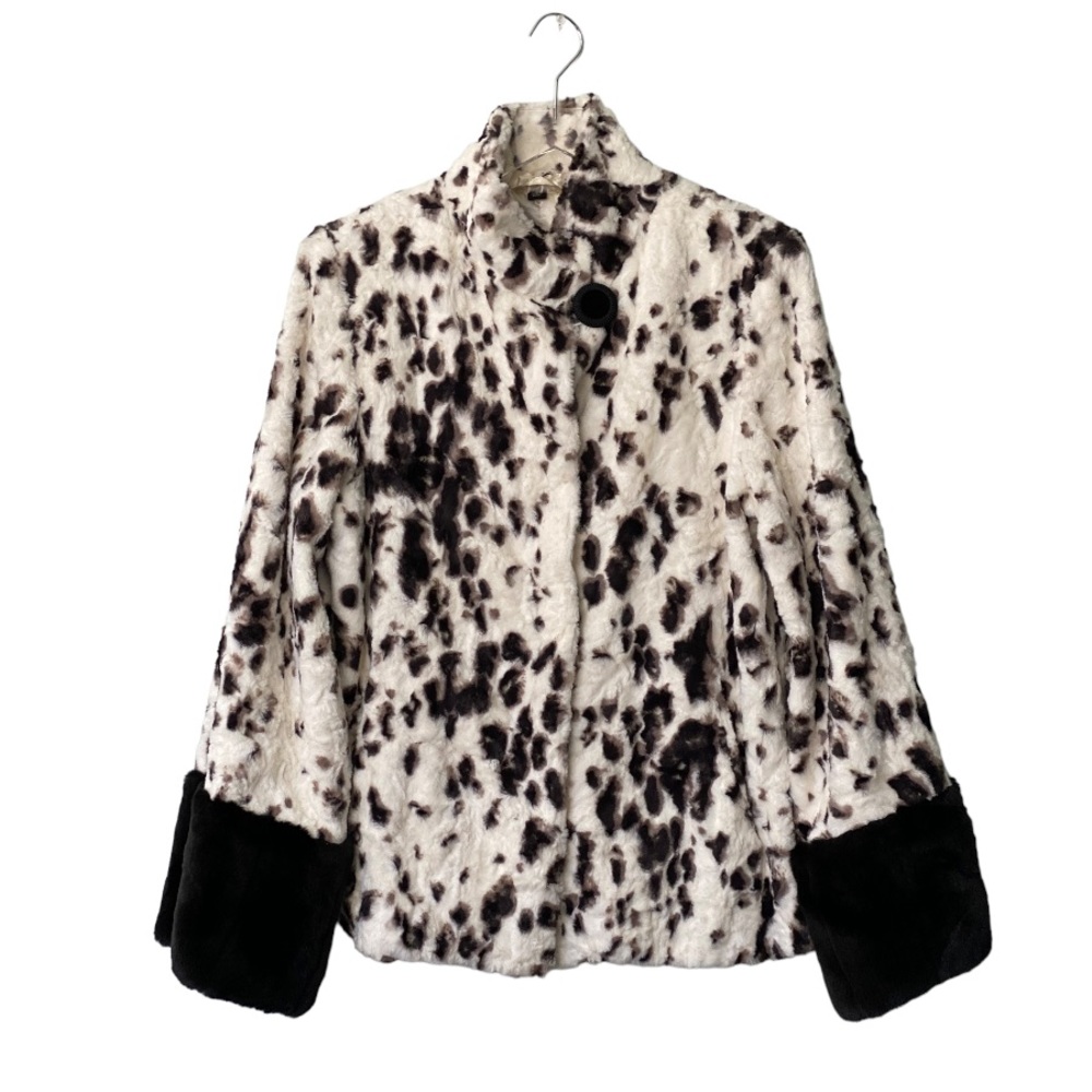 PAMELA McCOY faux fur jacket🍁